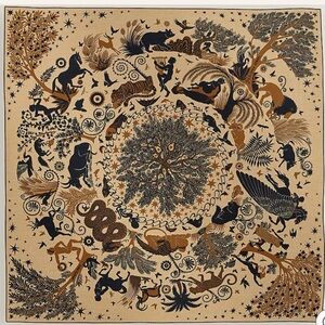 Hermes Sous le Charme d'Orphée Silk Cashmere 140 cm shawl scarf | NWT